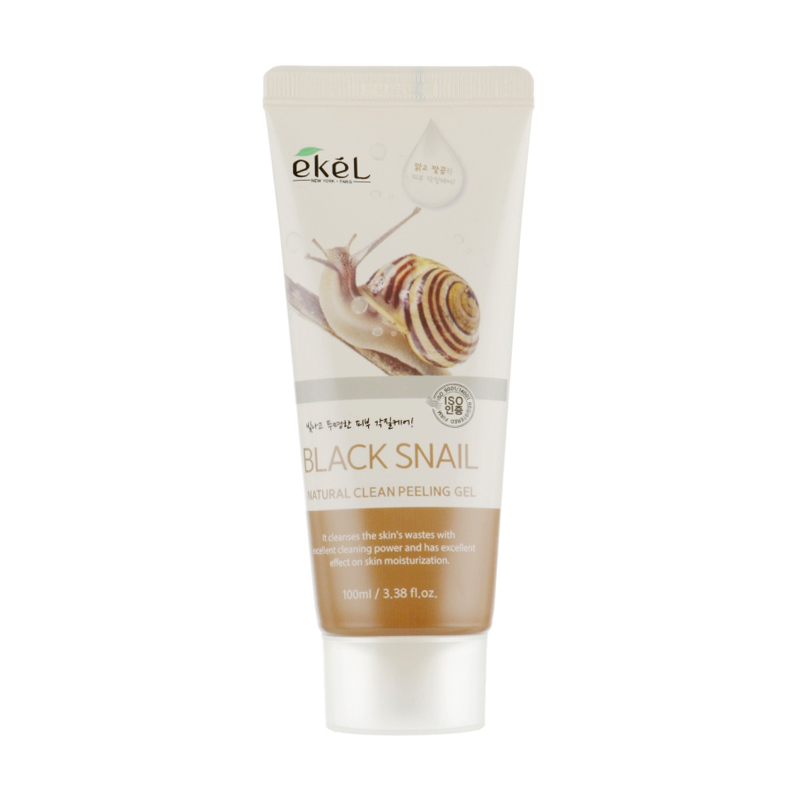 Пілінг-гель для обличчя Ekel Black Snail Peeling Gel з екстрактом муцину чорного равлика, 100 мл
