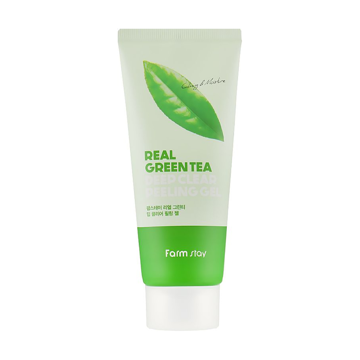 Пілінг-гель для обличчя FarmStay Real Green Tea Deep Clear Peeling Gel з екстрактом зеленого чаю, 100 мл